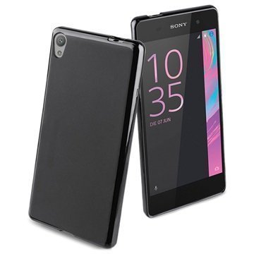 Sony Xperia E5 Roxfit Simple Soft TPU Suojakuori Musta