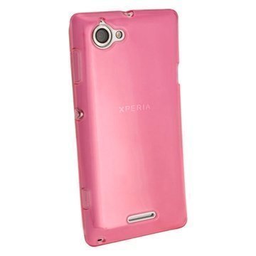 Sony Xperia L iGadgitz Crystal TPU-Kotelo Pinkki