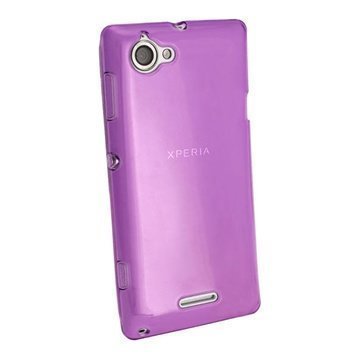 Sony Xperia L iGadgitz Crystal TPU-Kotelo Violetti