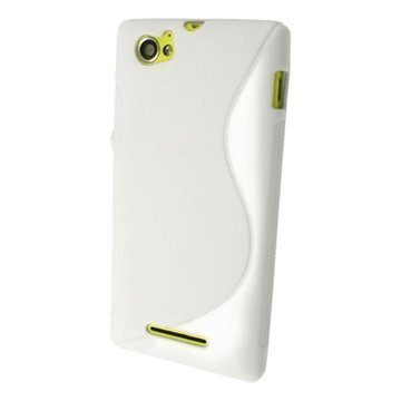 Sony Xperia M iGadgitz S Line TPU Case White