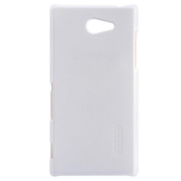 Sony Xperia M2 M2 Dual Nillkin Super Frosted Shield Suojakotelo Valkoinen