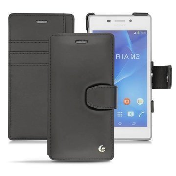 Sony Xperia M2 M2 Dual Noreve Tradition B Wallet Nahkakotelo Antrasiitti