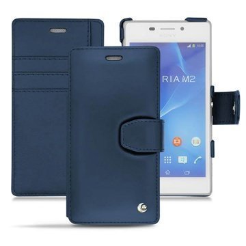 Sony Xperia M2 M2 Dual Noreve Tradition B Wallet Nahkakotelo Indigo