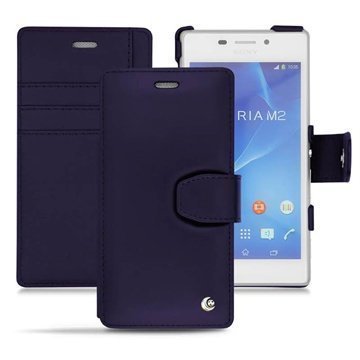 Sony Xperia M2 M2 Dual Noreve Tradition B Wallet Nahkakotelo Koboltti