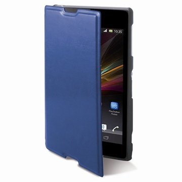 Sony Xperia M2 Xperia M2 Dual Ksix Folio Nahkakotelo Sininen