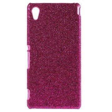 Sony Xperia M4 Aqua M4 Aqua Dual Kova Suojakuori Glitteri Kuuma Pinkki