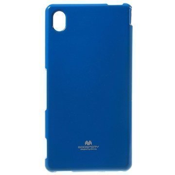 Sony Xperia M4 Aqua M4 Aqua Dual Mercury Goospery TPU Kotelo Tummansininen