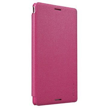 Sony Xperia M4 Aqua M4 Aqua Dual Nillkin Sparkle Series Läppäkotelo Kuuma Pinkki