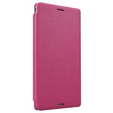 Sony Xperia M4 Aqua M4 Aqua Dual Nillkin Sparkle Series Läppäkotelo Kuuma Pinkki