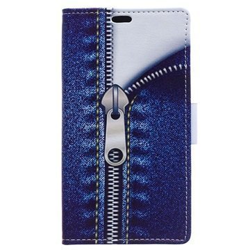 Sony Xperia M4 Aqua M4 Aqua Dual Tyylikäs Lompakkokotelo Zipper