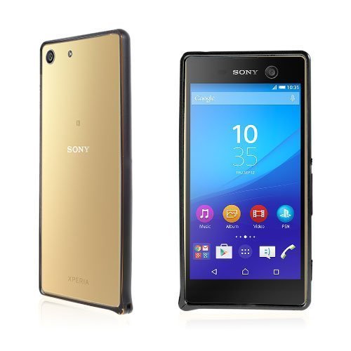 Sony Xperia M5 E5603 / Dual E5633 Hippokampus Solki Metalli Suojus Musta