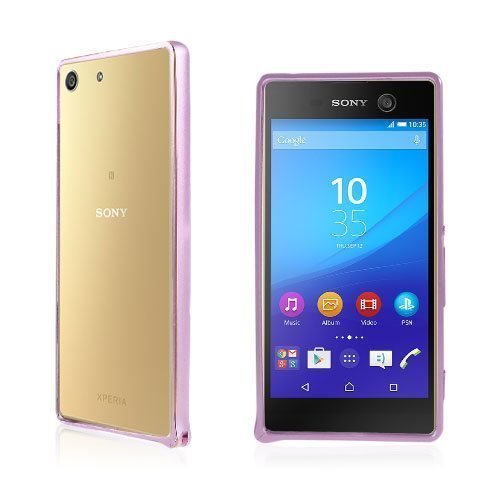 Sony Xperia M5 E5603 / Dual E5633 Hippokampus Solki Metalli Suojus Pinkki