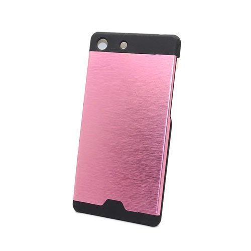 Sony Xperia M5 E5603 / M5 Dual E5633 Harjattu Metalli Päällystetty Kova Muovikuori Pinkki