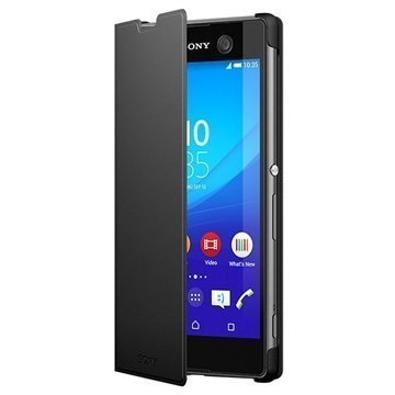 Sony Xperia M5 Tyyli Jalustallinen Suojakotelo SCR48 Musta