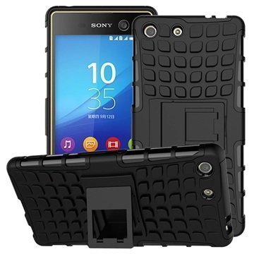 Sony Xperia M5 Xperia M5 Dual Anti-Slip Hybridikotelo Musta