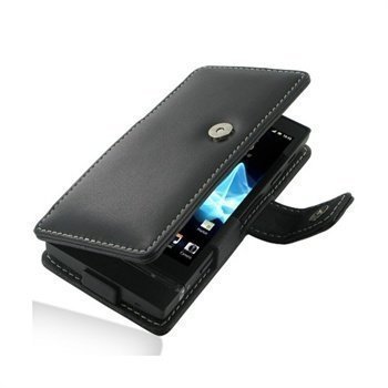 Sony Xperia P PDair Leather Case 3BSYEPB41 Musta