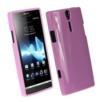 Sony Xperia S iGadgitz TPU-Kotelo Pinkki