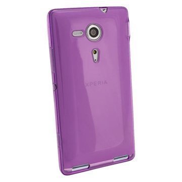Sony Xperia SP iGadgitz Crystal TPU Case Purple