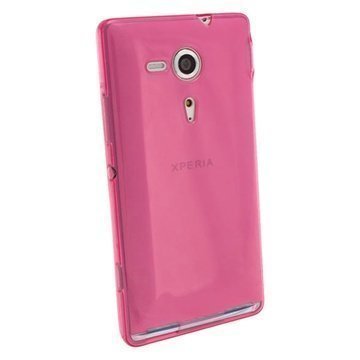 Sony Xperia SP iGadgitz Crystal TPU-Kotelo Pinkki
