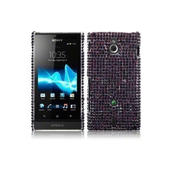 Sony Xperia Sola Diamante Click-On Suojakuori Violetti