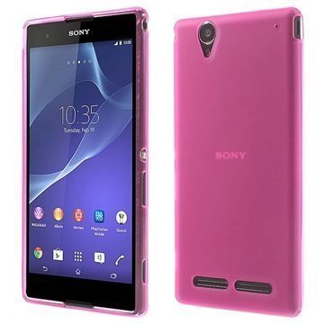 Sony Xperia T2 Ultra T2 Ultra Dual Flex TPU-Kotelo Kuuma Pinkki