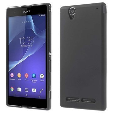 Sony Xperia T2 Ultra T2 Ultra Dual Flex TPU-Kotelo Musta