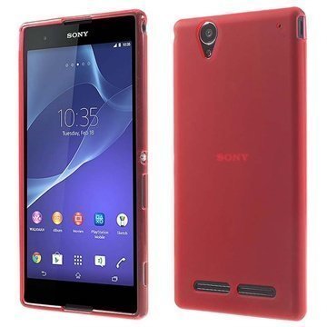 Sony Xperia T2 Ultra T2 Ultra Dual Flex TPU-Kotelo Punainen