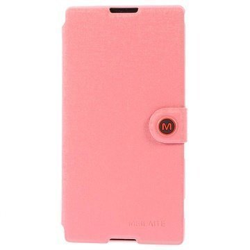 Sony Xperia T2 Ultra T2 Ultra Dual MLT Läpällinen Nahkakotelo Pinkki