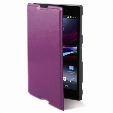Sony Xperia T3 Ksix Folio Nahkakotelo Violetti