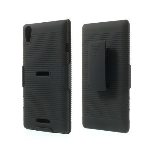 Sony Xperia T3 Vyöpidike Suojakotelo Musta