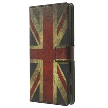 Sony Xperia T3 Wallet Nahkakotelo Union Jack