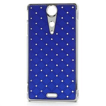 Sony Xperia TX Bling Diamond Kuori Tummansininen