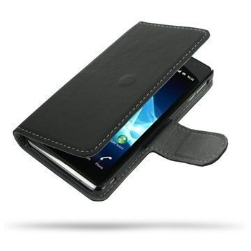Sony Xperia V PDair Leather Case P3BSYVLB41 Musta