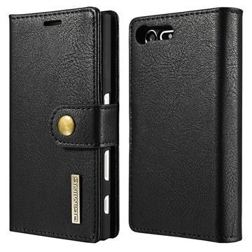 Sony Xperia X Compact Dg.Ming 2-in-1 Wallet Case Black
