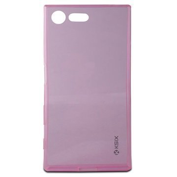 Sony Xperia X Compact Ksix Ultrathin Flex TPU Suojakuori Pinkki