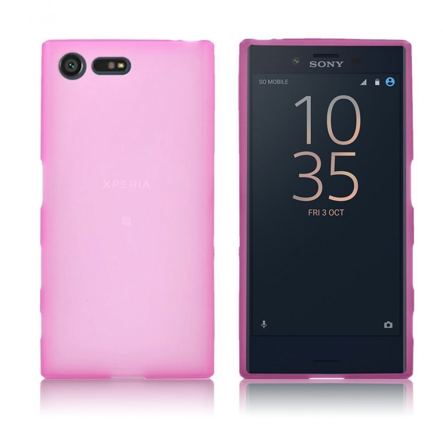 Sony Xperia X Compact Matta Joustava Muovikuori Kuuma Pinkki