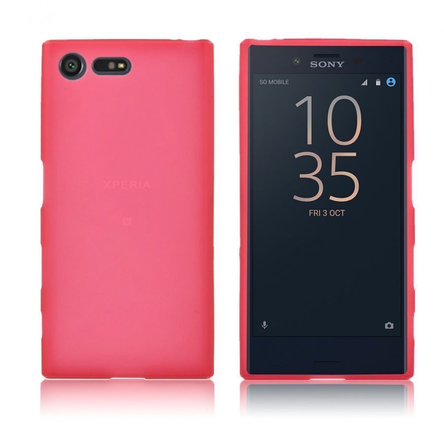 Sony Xperia X Compact Matta Joustava Muovikuori Punainen