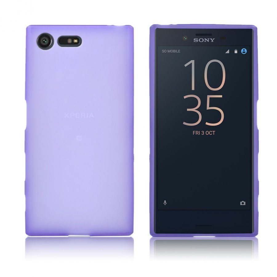 Sony Xperia X Compact Matta Joustava Muovikuori Violetti