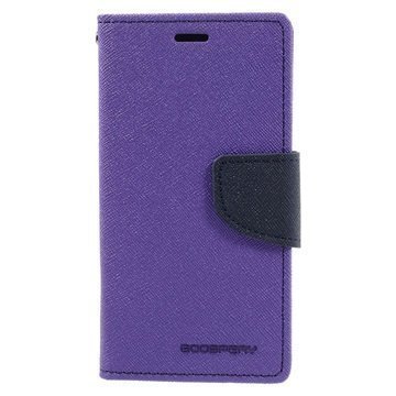 Sony Xperia X Compact Mercury Goospery Fancy Diary Wallet Case Purple