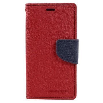 Sony Xperia X Compact Mercury Goospery Fancy Diary Wallet Case Red