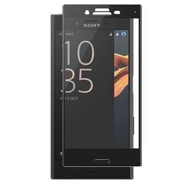 Sony Xperia X Compact Panzer Full-Fit Lasinen Näytönsuoja Musta