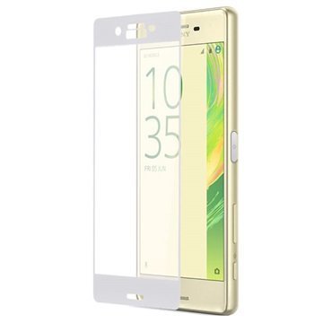 Sony Xperia X Full Coverage Tempered Glass Screen Protector White