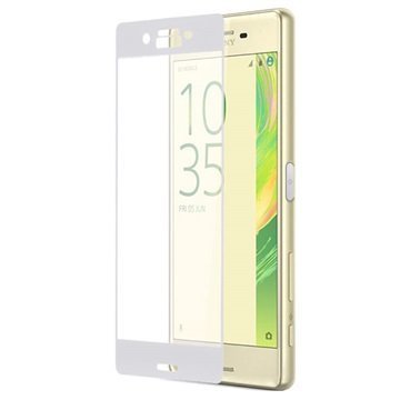 Sony Xperia X Full Coverage Tempered Glass Screen Protector White