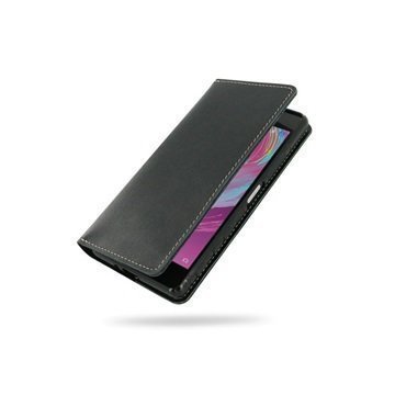 Sony Xperia X PDair Deluxe Book Type Nahkakotelo Musta