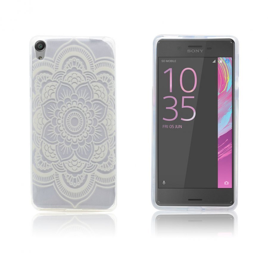 Sony Xperia X Performance Kuviollinen Joustava Kuori Henna Lootus