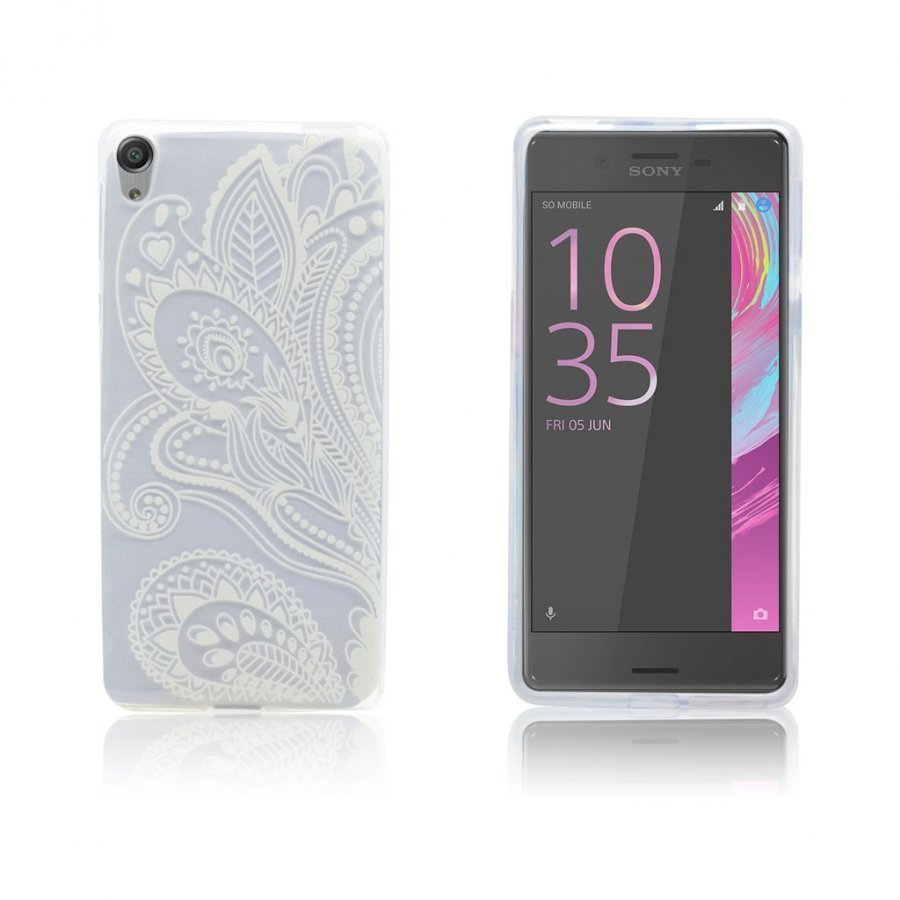 Sony Xperia X Performance Kuviollinen Joustava Kuori Modernit Kukat