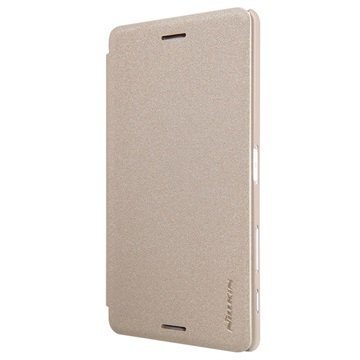 Sony Xperia X Performance Nillkin Sparkle Flip Case Gold