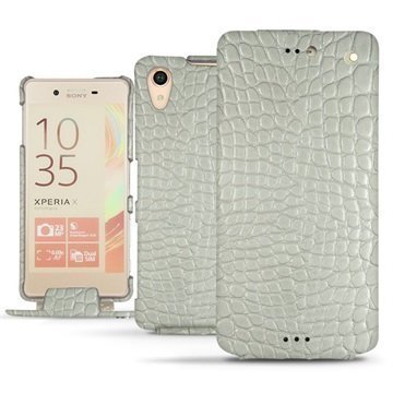 Sony Xperia X Performance Noreve Tradition Läppäkotelo Crocodile Milk