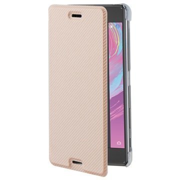 Sony Xperia X Performance Roxfit Premium Book Case Champagne Gold