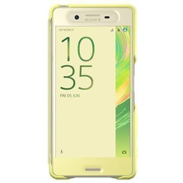 Sony Xperia X Tyylikäs Touch-Kansi SCR50 Limekulta